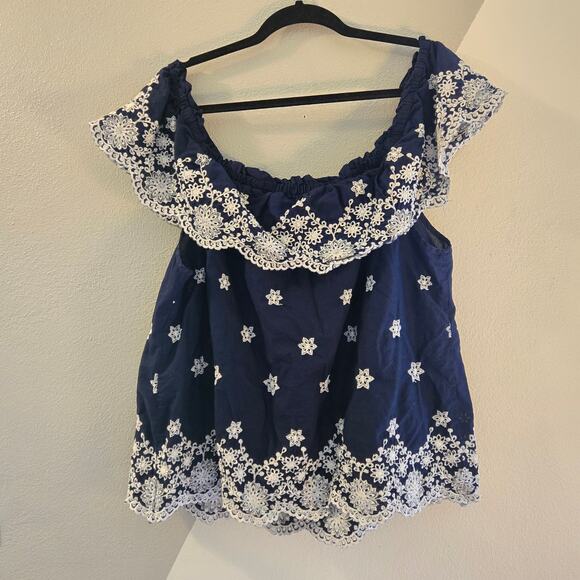 Maurices embroidered off the shoulder top 2X - Picture 7 of 7
